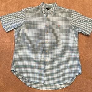 Men’s Polo Checkered Collared Button Down
